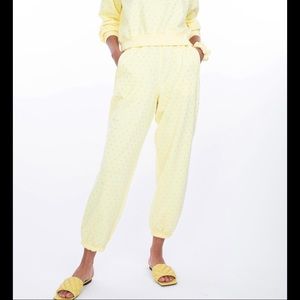🆕Generation Love Rena Crystal Lemon Yellow Sweatpants Loungewear Joggers